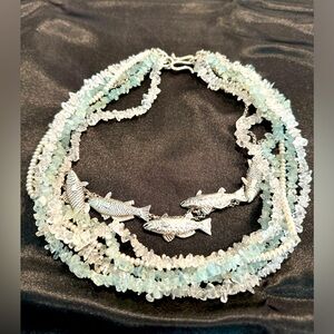 Mignon Faget Fish And Chips Necklace